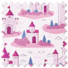 Royal Realm, Bubblegum Pink - Roller Blind